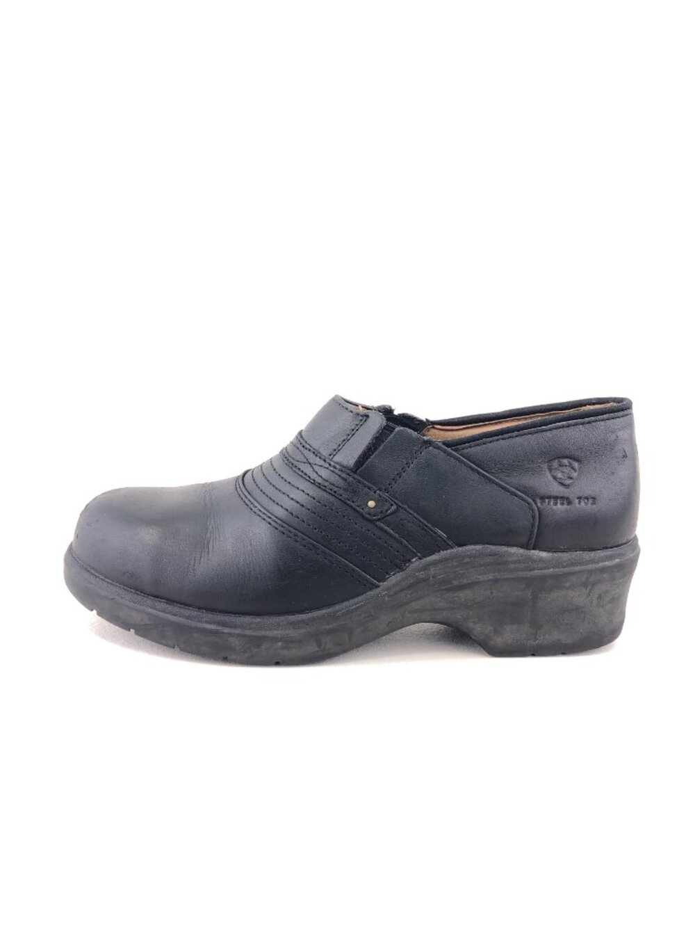 Ariat Steel Toe Safety Toe Black Leather Work Shoes 11 B